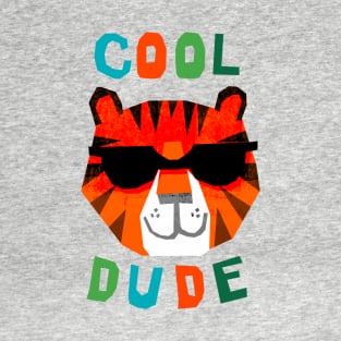 cool dude kids tiger shirt T-Shirt